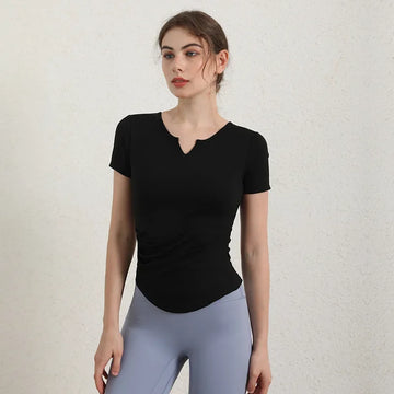 Short Sleeve Gym Crop Top