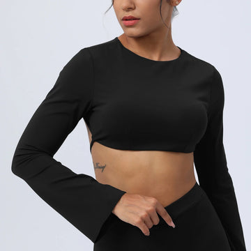 Long Sleeve Yoga Crop Top